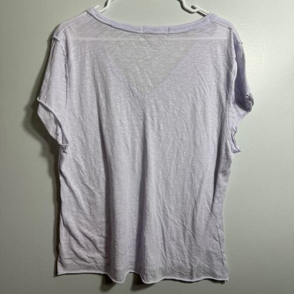 Free People Light Purple Short Sleeve Tee - Picture 2 of 3